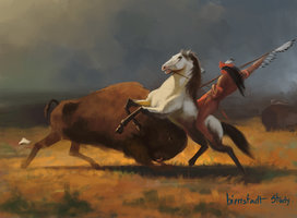 study_of_the_last_of_the_buffalo_by_crazypalette-d6gutqc finished